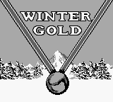 Winter Gold title screen for GameBoy